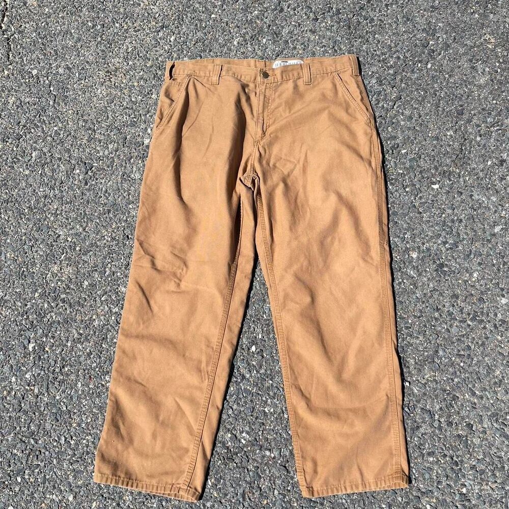 Carhartt Men's Tan and Brown Trousers